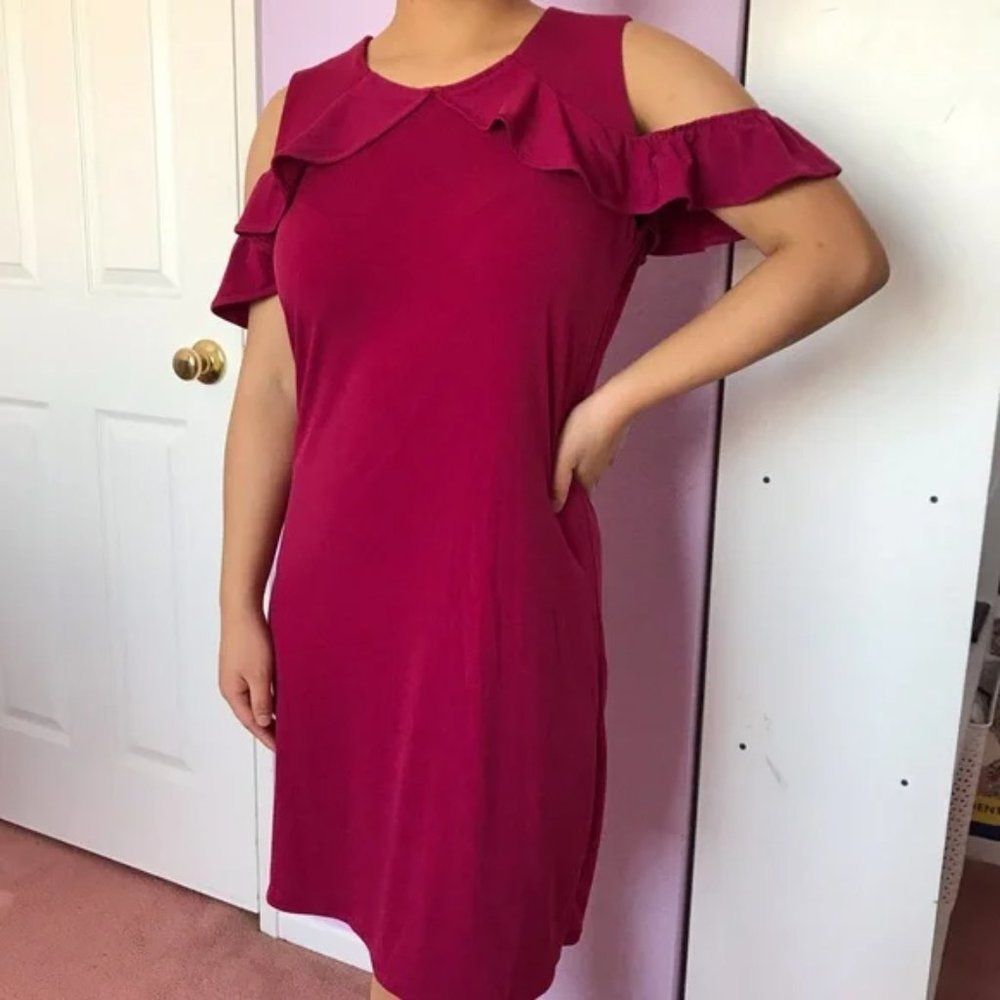 Ivanka Trump Dress Size Medium Raspberry Pink NWOT - Picture 3 of 13
